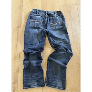 Silver Fluid Denim Suki Mid Straight  W31/L32 Women's Jean's Med Wash